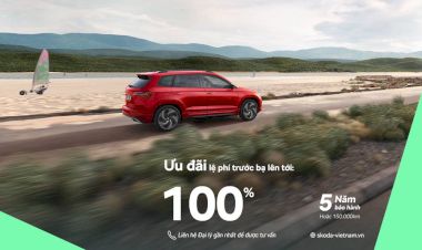 Bùng nổ khuyến mãi Tháng 4: Giá xe Skoda giảm 100% phí trước bạ
