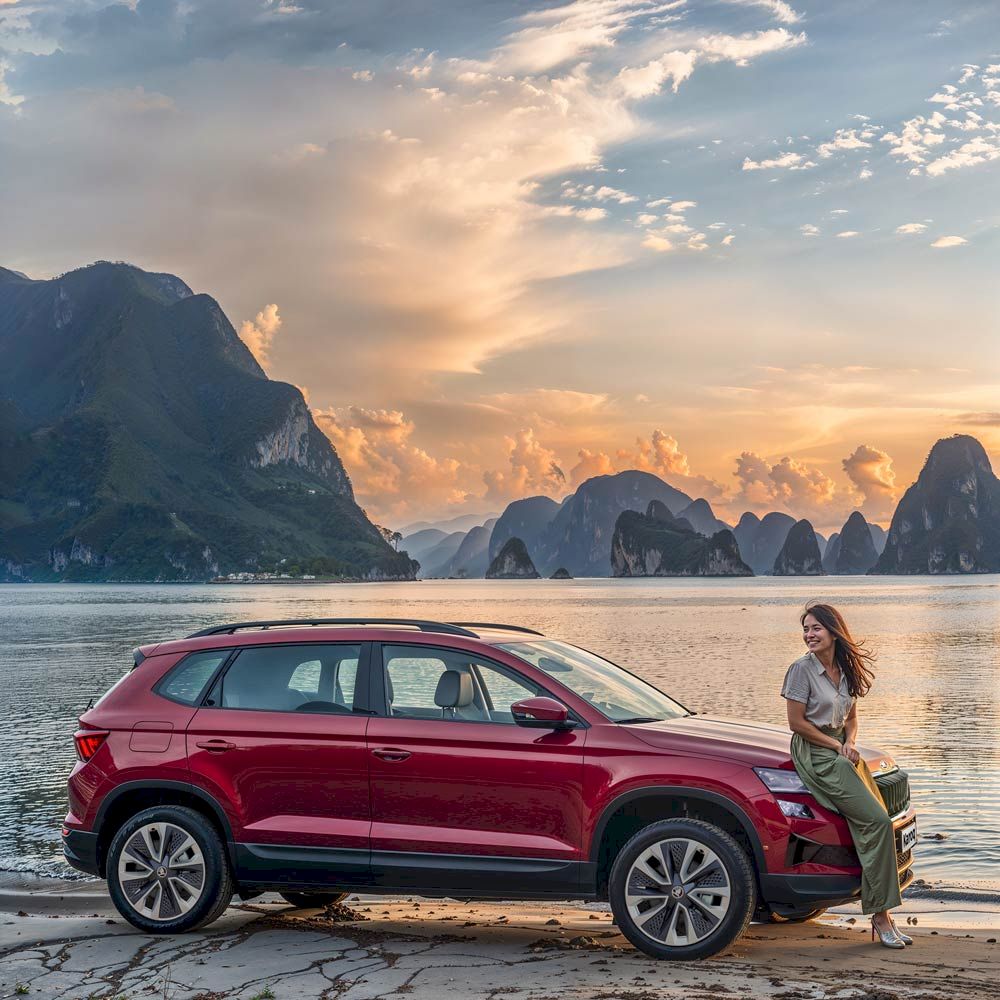 Những hình ảnh của Skoda Karoq đươc tạo nên từ công cụ AI