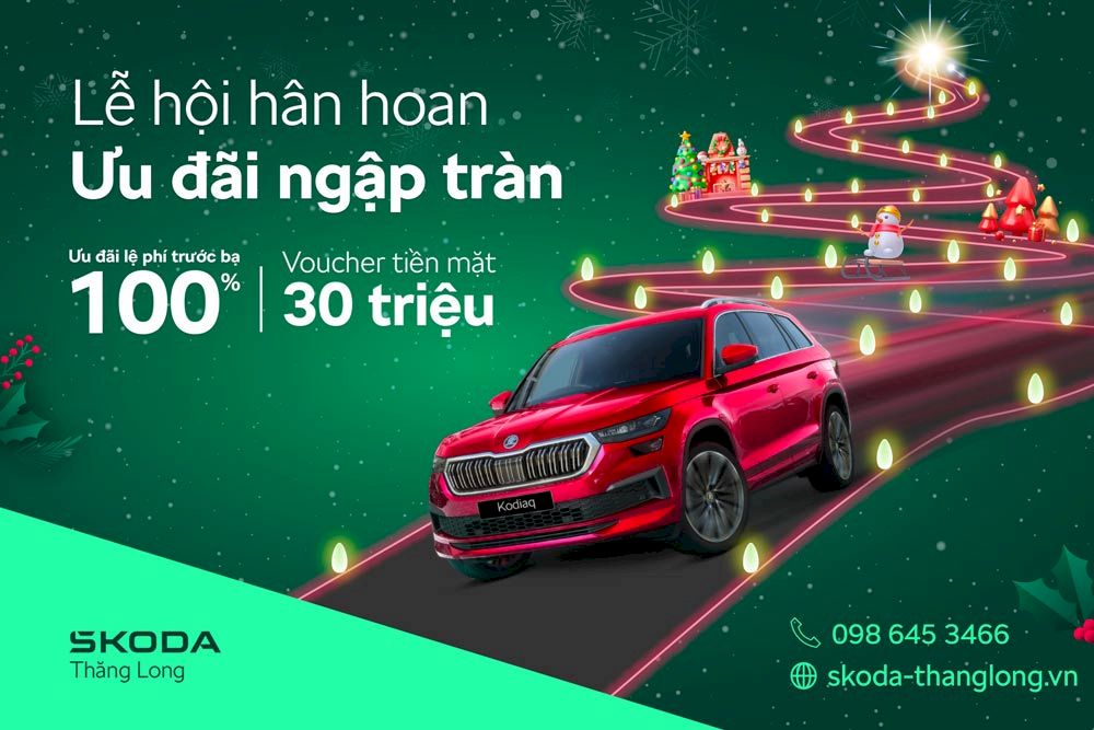 Đón Giáng Sinh, rinh quà khủng khi mua xe Skoda | Skoda Thăng Long