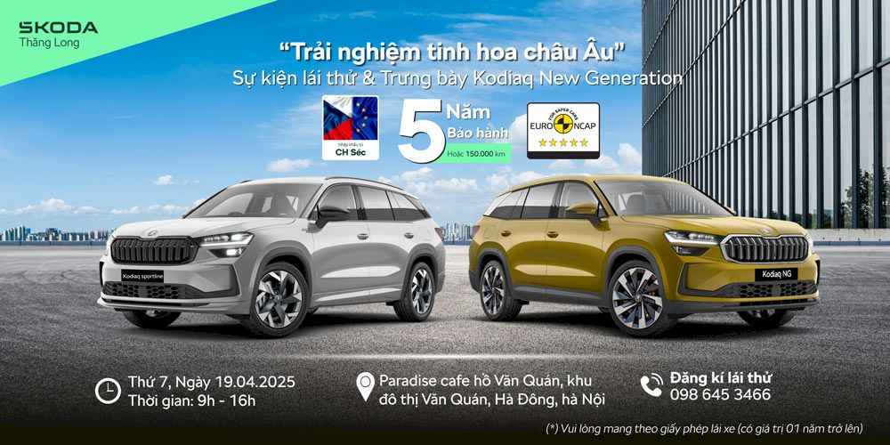 Lần đầu tiên tại Hà Nội cùng Skoda Thăng Long trải nghiệm Kodiaq 2025 New Generation